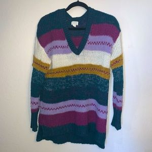 Caslon funky 80s colorful knit sweater